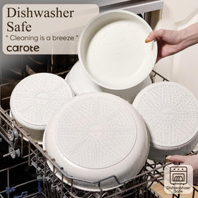 CAROTE induction-compatible base ensures even heating on compatible stovetops.