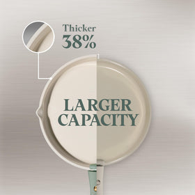 CAROTE induction-compatible cookware delivers even heat on induction cooktops.
