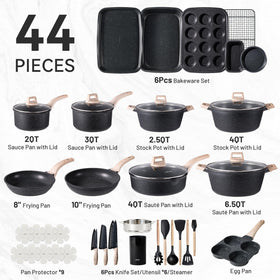 CAROTE induction-compatible cookware delivers even heat across all compatible cooktops