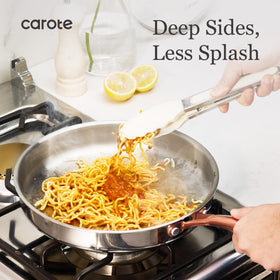 CAROTE induction-compatible pan ready for modern stovetops