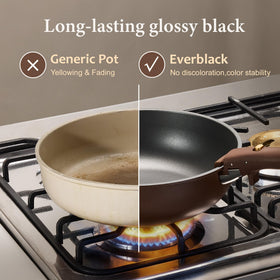 CAROTE induction-compatible pots ensure even heat on induction cooktops.
