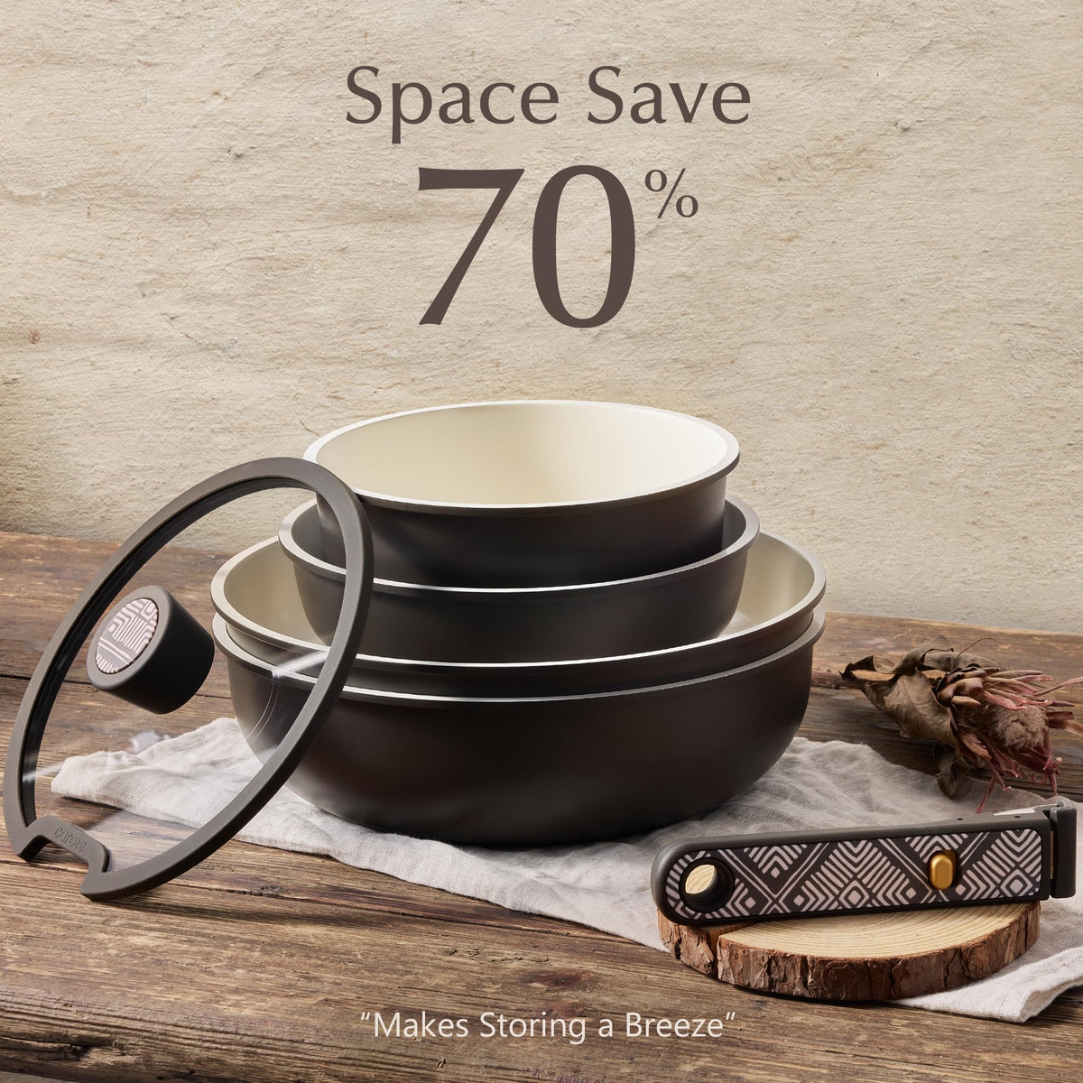 CAROTE induction-compatible cookware for modern stoves.