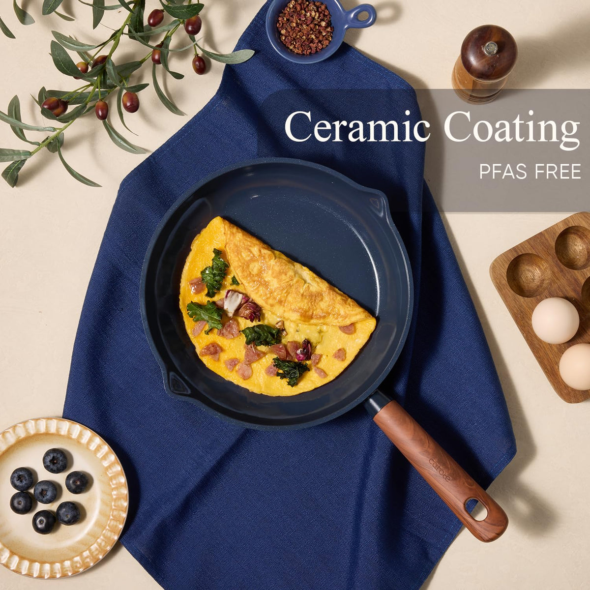 CAROTE induction-friendly cookware ready for fast heat up.