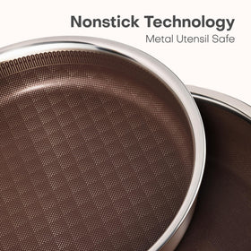 Carote induction-safe and oven-safe set for versatile cooking across methods.