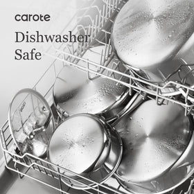 CAROTE induction-ready cookware works smoothly on induction stoves.
