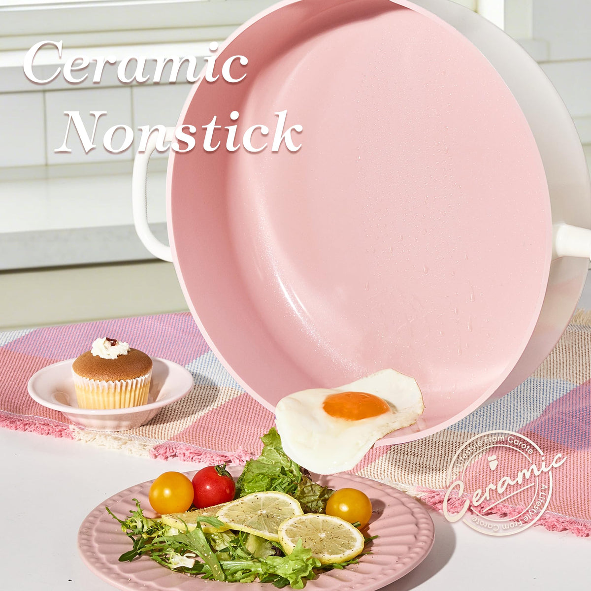 CAROTE induction-ready pan on an induction cooktop for versatile heating