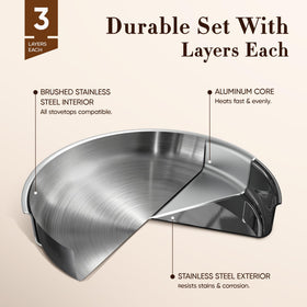 CAROTE induction-ready pots and pans deliver fast, even heating.