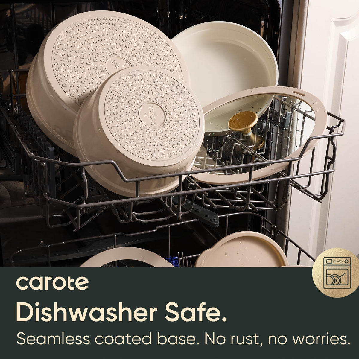 CAROTE induction-ready pots and pans work on all cooktops.