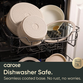 CAROTE induction-ready pots and pans work on all cooktops.