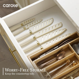 CAROTE 3.5-inch paring knife for peeling and detail work.