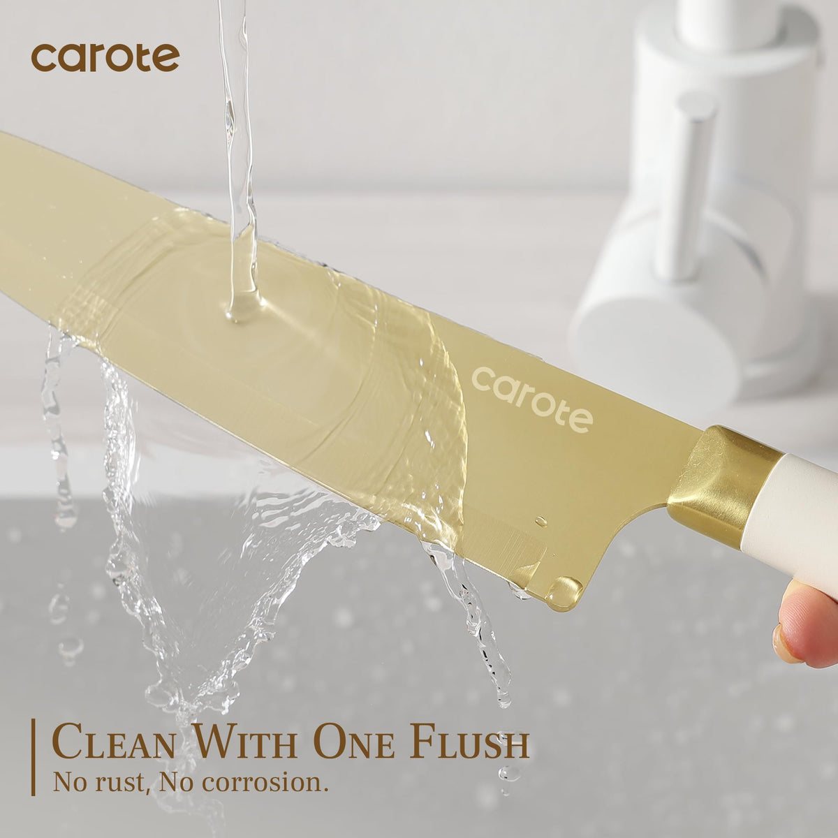 CAROTE 5.1-inch utility knife for precise prep tasks.