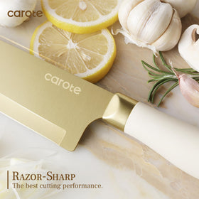 CAROTE 8-inch slicing knife for precise meat and fish cuts.