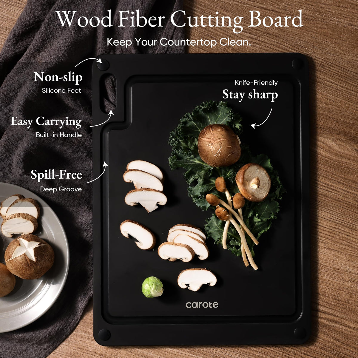 CAROTE blade guards protect blades and promote safe, organized storage.