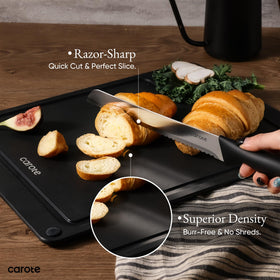 CAROTE stainless steel blades resist stains and rust for lasting performance.