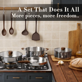 CAROTE natural release surface helps delicate dishes avoid sticking.