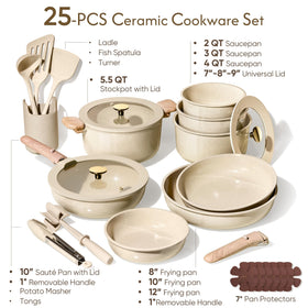 CAROTE non-stick coating detail highlights easy release and quick cleanup.