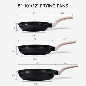 Carote non-stick pan 10-inch versatile for sautéing with minimal oil.