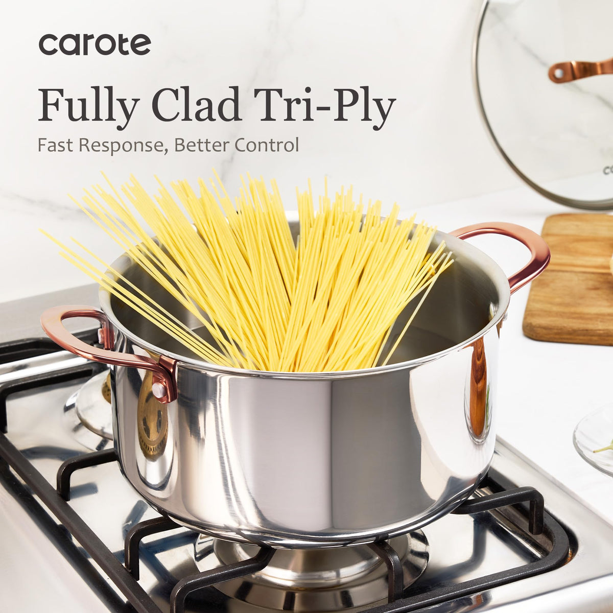 CAROTE non-toxic materials support safe daily cooking.