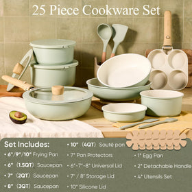 CAROTE nonstick interior for easy cleanup after cooking
