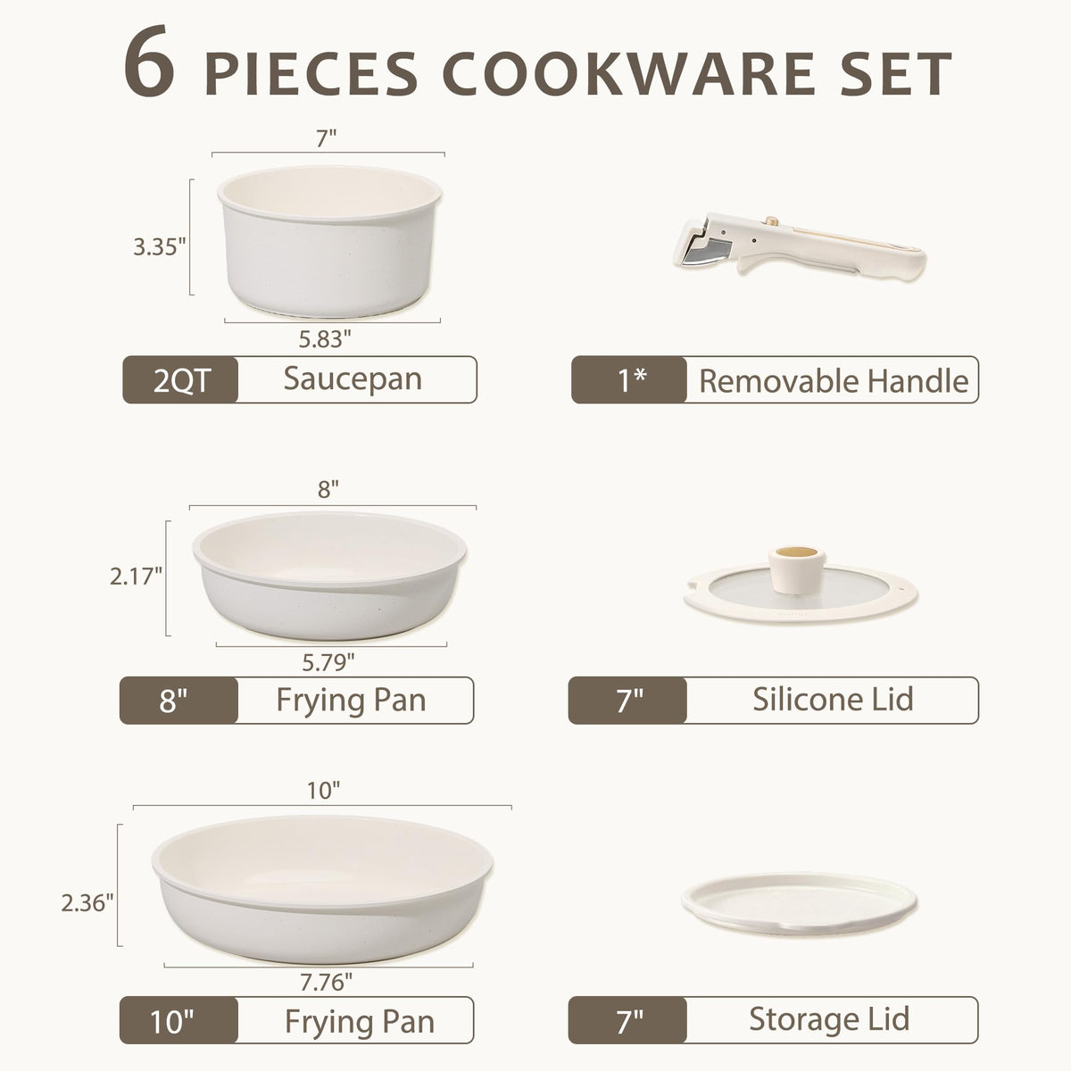 Carote nonstick coating enables easy cleanup after cooking.