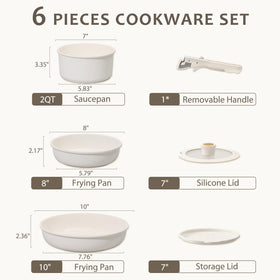 Carote nonstick coating enables easy cleanup after cooking.