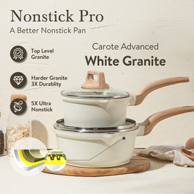CAROTE nonstick coating interior for effortless release and quick cleanup.