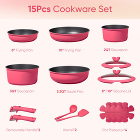 CAROTE skillet with nonstick coating for even heating and minimal oil