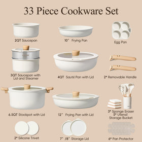 CAROTE nonstick surface allows easy cleanup after cooking