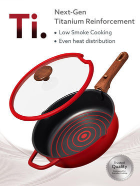 CAROTE titanium nonstick coating close-up highlighting easy release