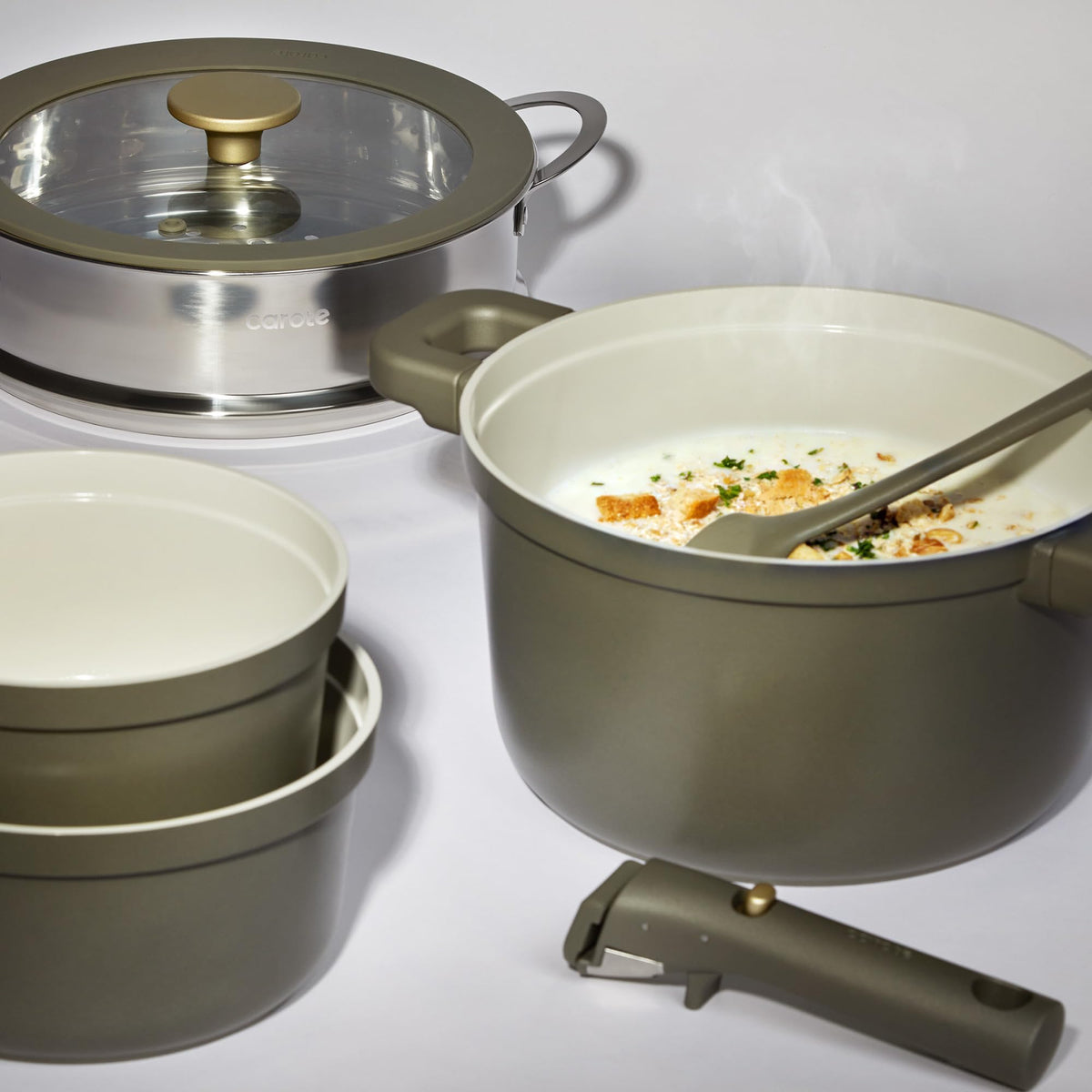 CAROTE induction-compatible cookware for versatile stovetop use