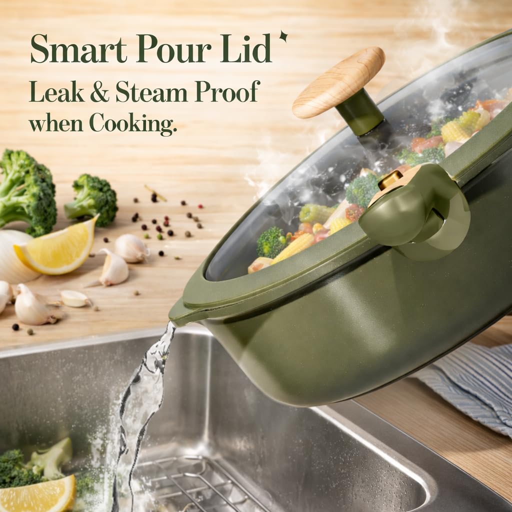 CAROTE oven-safe pans and pots for transitions from stovetop to oven.
