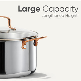 CAROTE oven-safe stockpot suitable for stovetop to oven transitions.