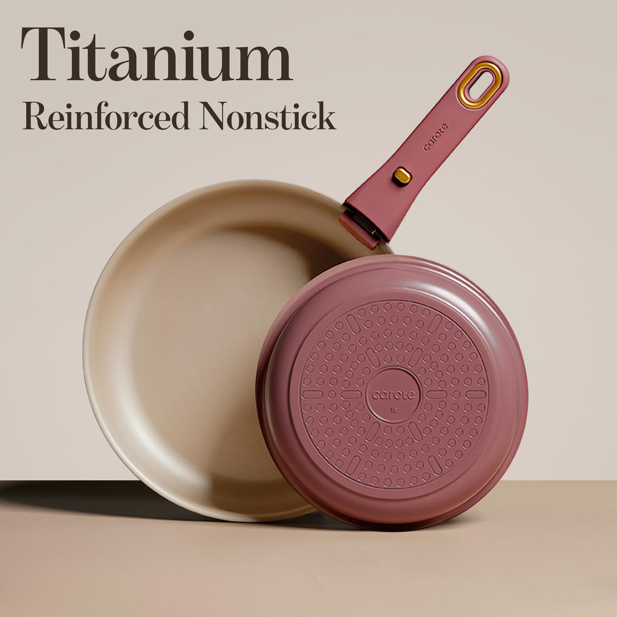CAROTE oven-safe titanium reinforced nonstick cookware ready for oven use