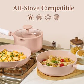 CAROTE pan protectors keep surfaces safe when stacking nonstick pans