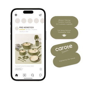 CAROTE pan protectors protect cookware from scratches during storage.