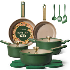 CAROTE 16pc nonstick pots and pans set for induction cooking and even heating