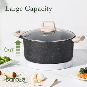 CAROTE triple-ply heating area provides quick, even heating.