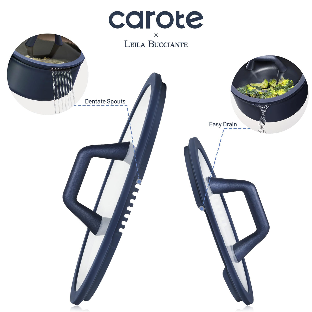 CAROTE reinforced die-cast aluminum construction ensures durable, lightweight handling.