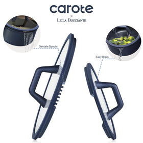 CAROTE reinforced die-cast aluminum construction ensures durable, lightweight handling.