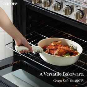 Carote removable-handle cookware enables seamless transfer to oven or table.