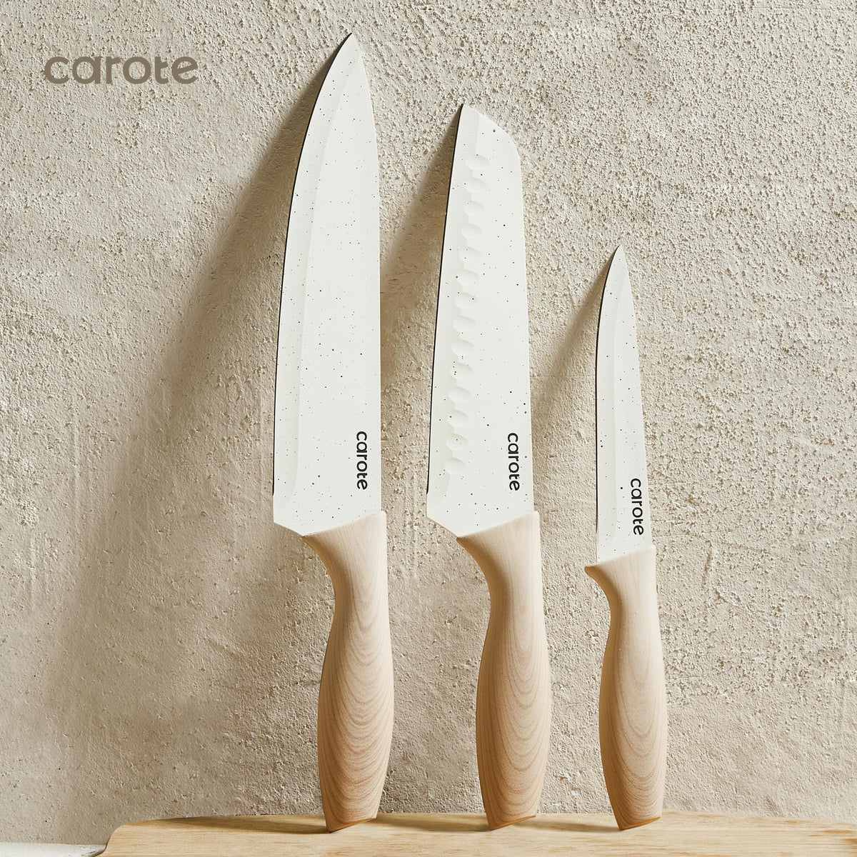 CAROTE rustproof kitchen knives built to resist corrosion and maintain performance.