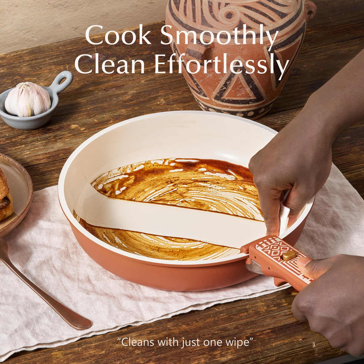 CAROTE safe-nontoxic cookware highlights PFOA and PFOS-free construction for everyday meals.