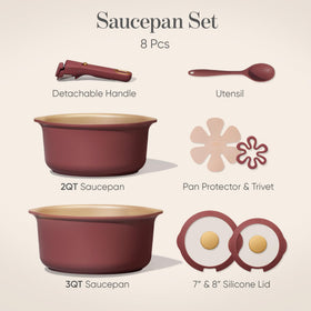 CAROTE 3qt sauce pan with lid for larger servings