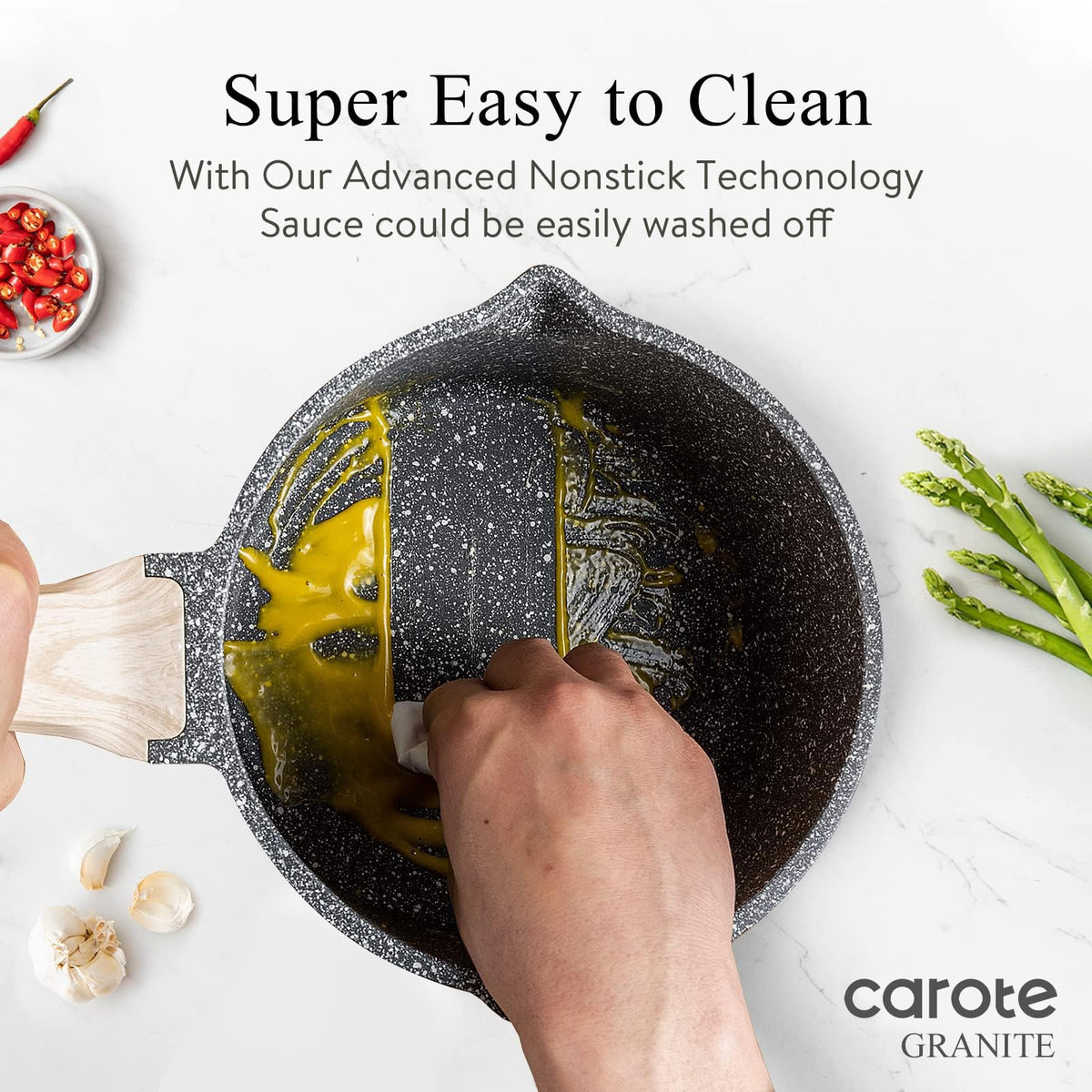 CAROTE induction-compatible base works on all stove tops