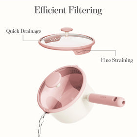 Close-up of CAROTE ceramic nonstick coating for easy release and cleaning.