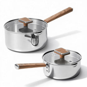 CAROTE 1.5qt saucepan top view for quick milk warming and small-batch sauces.