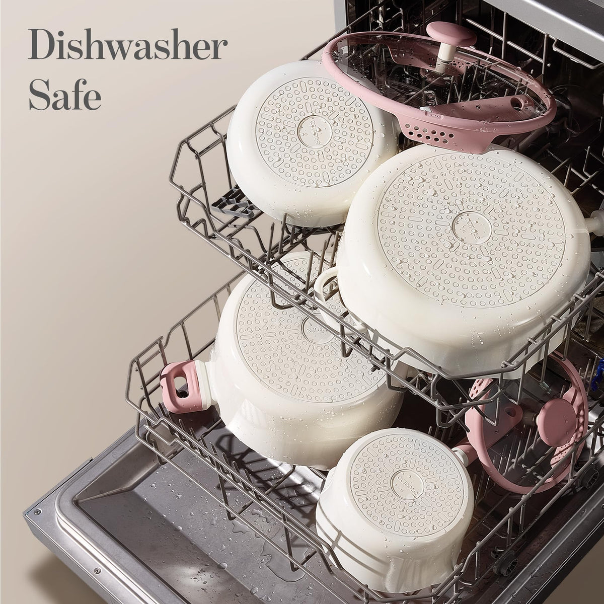 CAROTE saucepans compatible with ceramic, induction, gas, and electric stoves.