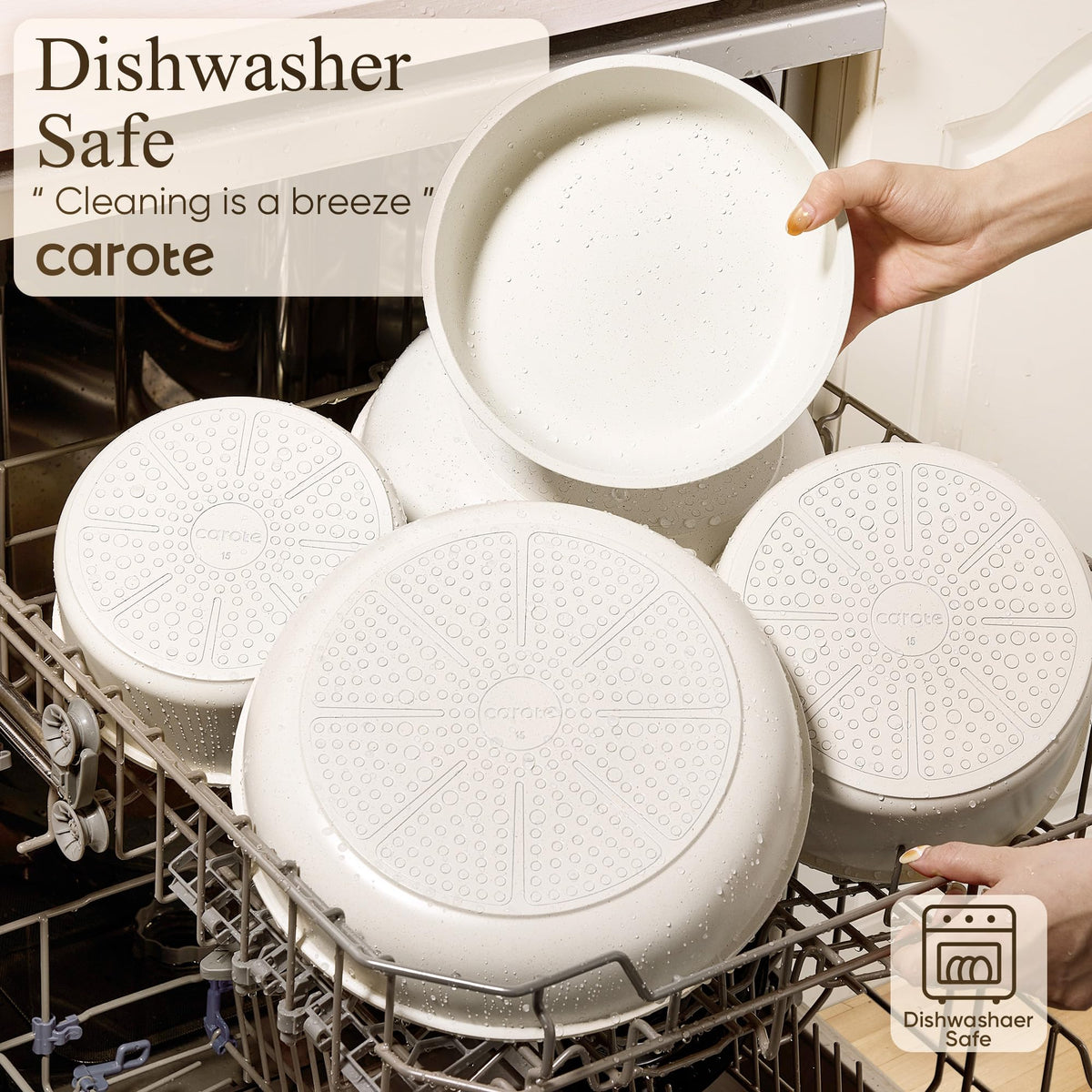 Silicone lids and accessories protect cookware and simplify storage