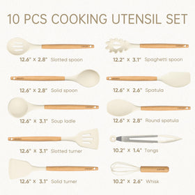 CAROTE round silicone spatula ideal for nonstick pans and gentle flipping.