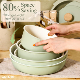 CAROTE space-saving stackable design for small kitchens